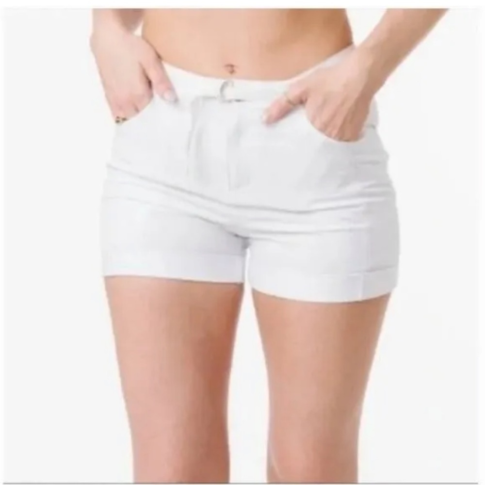 Zyia active white not just a trail short size S.